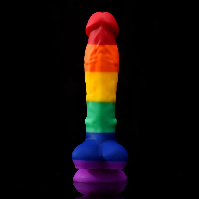 RAINBOW SILICONE DILDO